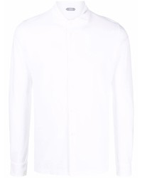 weißes Langarmhemd von Zanone