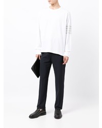 weißes Langarmshirt von Thom Browne