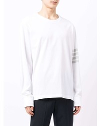 weißes Langarmshirt von Thom Browne