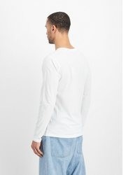 weißes Langarmshirt von Alpha Industries