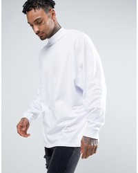 weißes Langarmshirt von ASOS DESIGN