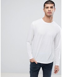 weißes Langarmshirt von ASOS DESIGN