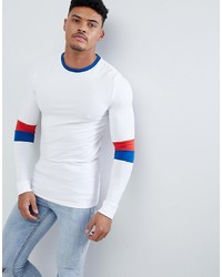 weißes Langarmshirt von ASOS DESIGN