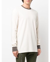 weißes Langarmshirt von Rick Owens