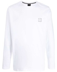 weißes Langarmshirt von BOSS