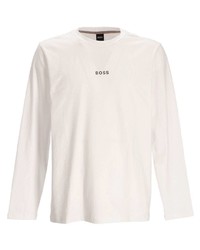 weißes Langarmshirt von BOSS