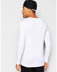 weißes Langarmshirt von Asos