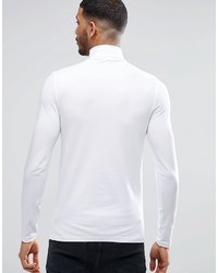 weißes Langarmshirt von Asos