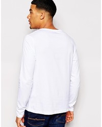 weißes Langarmshirt von Asos