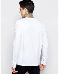 weißes Langarmshirt von Asos