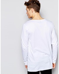 weißes Langarmshirt von Asos