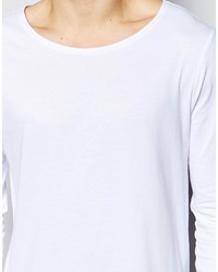 weißes Langarmshirt von Asos