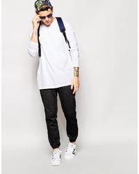 weißes Langarmshirt von Asos