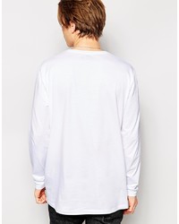 weißes Langarmshirt von Asos