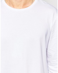 weißes Langarmshirt von Asos