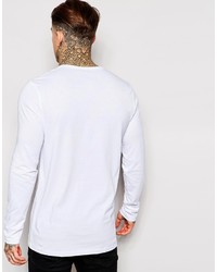 weißes Langarmshirt von Asos