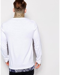 weißes Langarmshirt von Asos