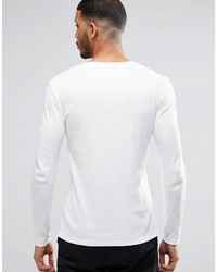 weißes Langarmshirt von Asos