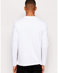 weißes Langarmshirt von Asos