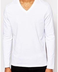 weißes Langarmshirt von Asos