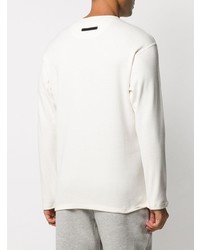 weißes Langarmshirt von Ermenegildo Zegna