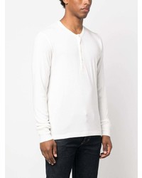 weißes Langarmshirt von Tom Ford