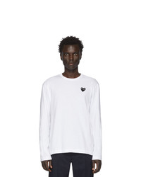 weißes Langarmshirt von Comme Des Garcons Play