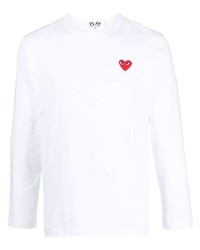 weißes Langarmshirt von Comme Des Garcons Play