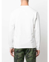 weißes Langarmshirt von Stone Island