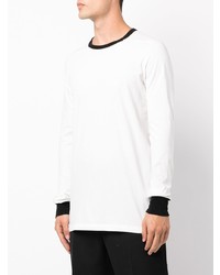 weißes Langarmshirt von Rick Owens