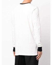 weißes Langarmshirt von Rick Owens