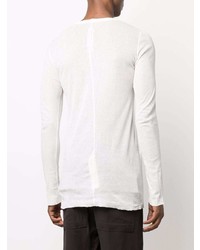 weißes Langarmshirt von Rick Owens