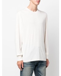 weißes Langarmshirt von Tom Ford