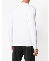 weißes Langarmshirt von Giorgio Armani