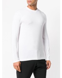 weißes Langarmshirt von Giorgio Armani