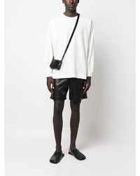 weißes Langarmshirt von Homme Plissé Issey Miyake