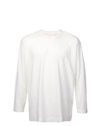 weißes Langarmshirt von Homme Plissé Issey Miyake