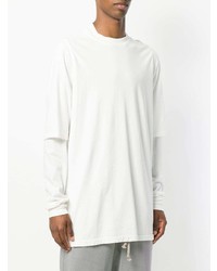 weißes Langarmshirt von Rick Owens DRKSHDW