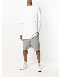 weißes Langarmshirt von Rick Owens DRKSHDW