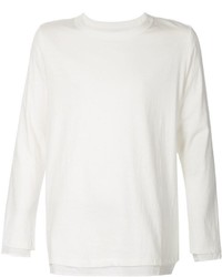 weißes Langarmshirt