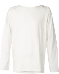 weißes Langarmshirt