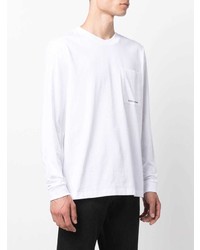 weißes Langarmshirt von Calvin Klein Jeans