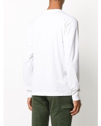 weißes Langarmshirt von Stone Island