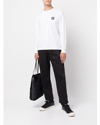 weißes Langarmshirt von Stone Island