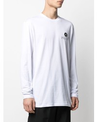 weißes Langarmshirt von Philipp Plein