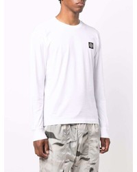 weißes Langarmshirt von Stone Island