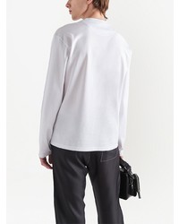 weißes Langarmshirt von Prada