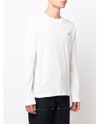 weißes Langarmshirt von Stone Island