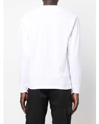 weißes Langarmshirt von Stone Island