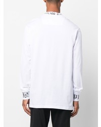 weißes Langarmshirt von Philipp Plein